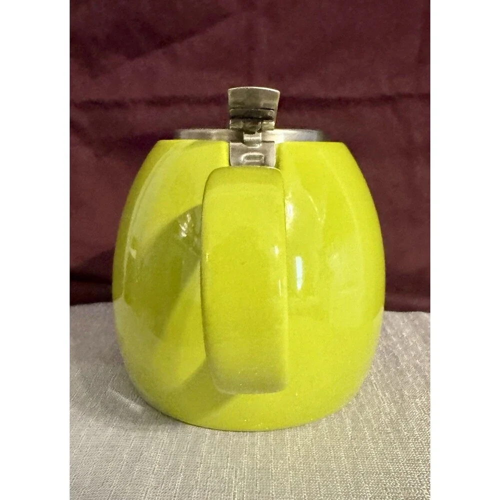 Tea Forté Ceramic 24oz Teapot, Pistachio Green built-in infuser
